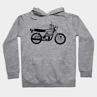 Kawasaki KZ200 Black Outline Hoodie